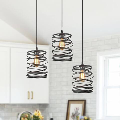 The Gray Barn Farmhouse Rustic 1-Light Dimmable Pendant Lights for Kitchen Island