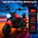 preview thumbnail 9 of 38, Gymax Kids Motorcycle w/Headlight Music Training Wheels Foot Pedal for