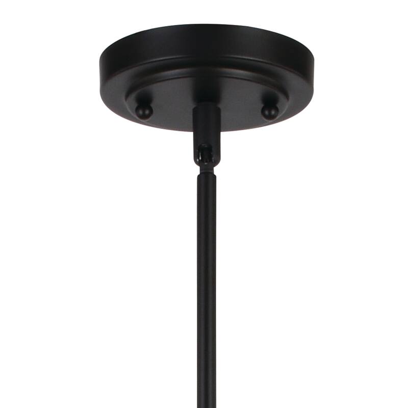 Akron 3L Bronze Farmhouse Linear Chandelier Island Pendant Fixture Pool Table Light - 35.75-in W x 14.25-in H x 9.75-in D