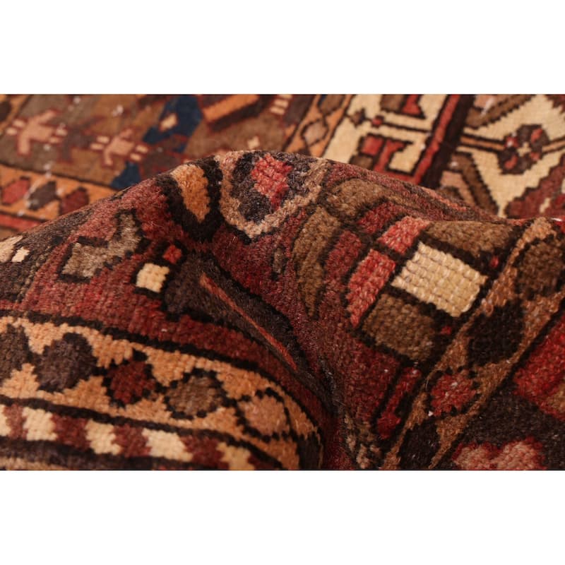 ECARPETGALLERY Hand-knotted Kayseri Vintage Brown, Red Wool Rug - 6'5 x 9'2