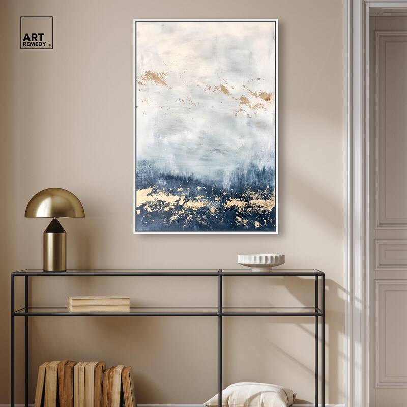 Ocean's Gold Hues II Canvas by Art Remedy