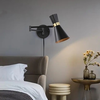 LED Desk Lamp With Clamp, Swing Arm Desk Light, Eye Caring Table Lamp, Dimmable, 5 Color Modes