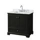 Option Dark Espresso / White Carrara Marble Top /
