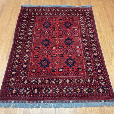 HERAT ORIENTAL Handmade Khall Mohammadi Wool Rug - 4'9" x 6'7"