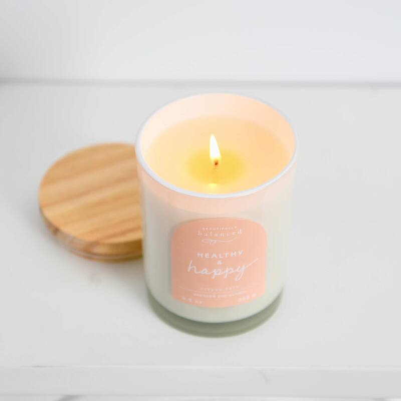 Beautifully Balanced Lidded Glass Scented Candle