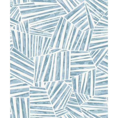 Seabrook Designs Alpi Geometric Non-Woven Unpasted Wallpaper