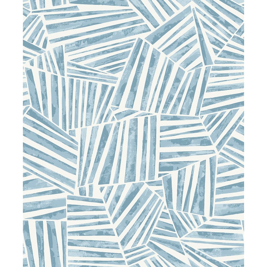 Seabrook Designs Alpi Geometric Non-Woven Unpasted Wallpaper