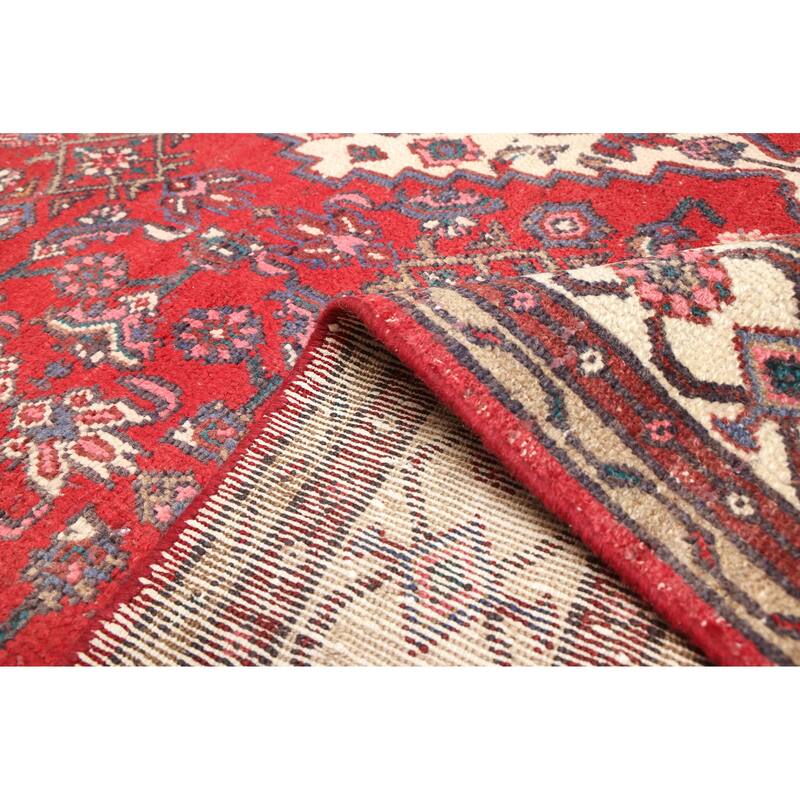 ECARPETGALLERY Hand-knotted Antalya Vintage Red Wool Rug - 6'9 x 9'4