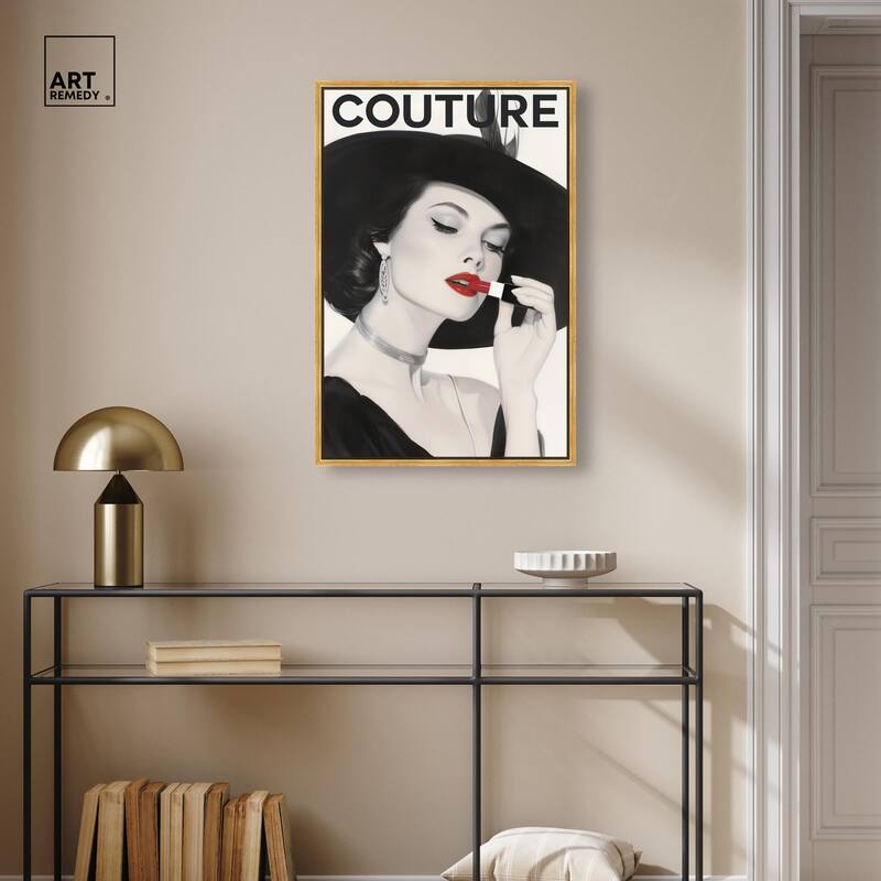 Lipstick Magazine Cover Canvas by Art Remedy