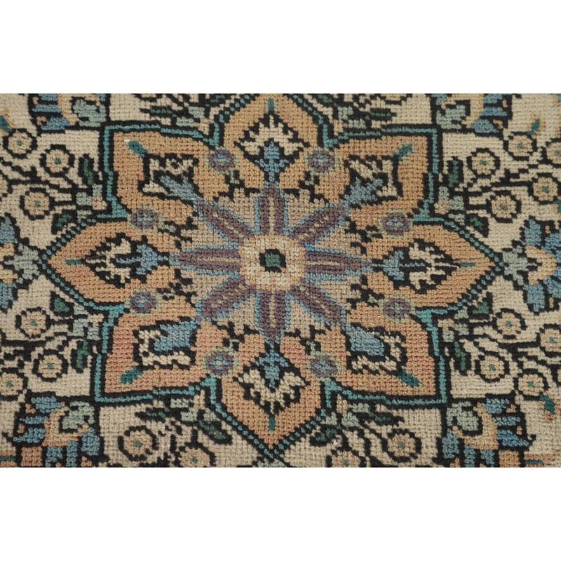 Tabriz Persian Vintage Area Rug Hand-Knotted Wool Carpet - 6'9"x 9'9"