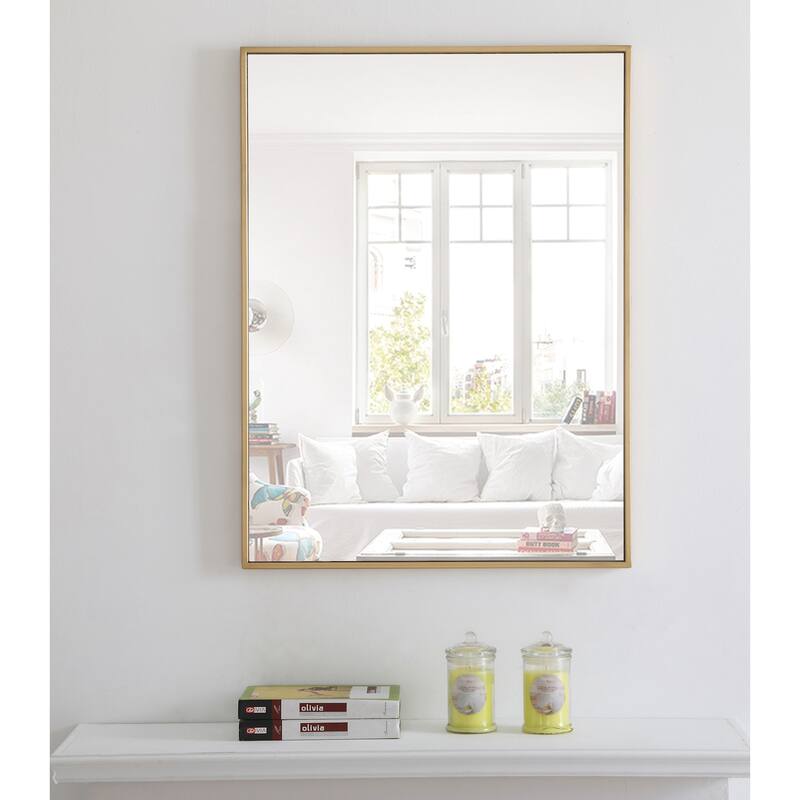 Elegant Lighting Eternity 32" x 24" Rectangular Metal Framed Wall