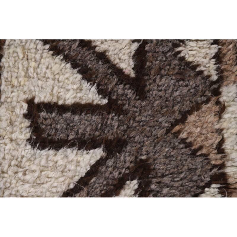 Vegetable Dye Kurdish Turkish Runner Rug Handmade Wool Carpet - 3'1"x 12'4"