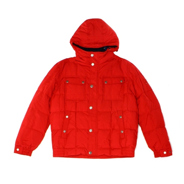 tommy hilfiger red coat mens