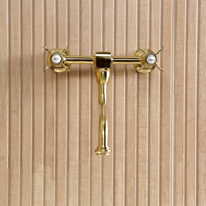 Essex Two-Handle 2-Hole Wall Mount Bathroom Faucet