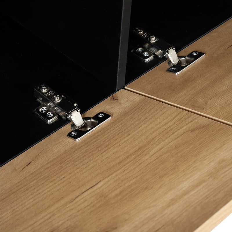 Extendable TV Stand Entertainment Center with Bookshelves