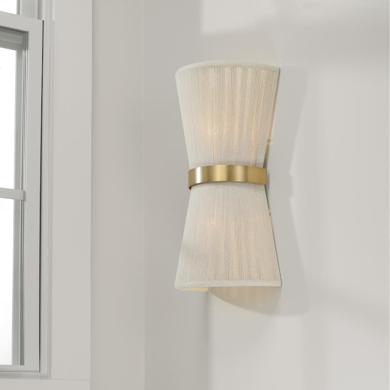 Cecilia 2-Light Sconce - 8.75"W x 16"H x 5"E