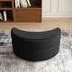 preview thumbnail 8 of 10, Moon Crescent Storage Upholstered Ottoman