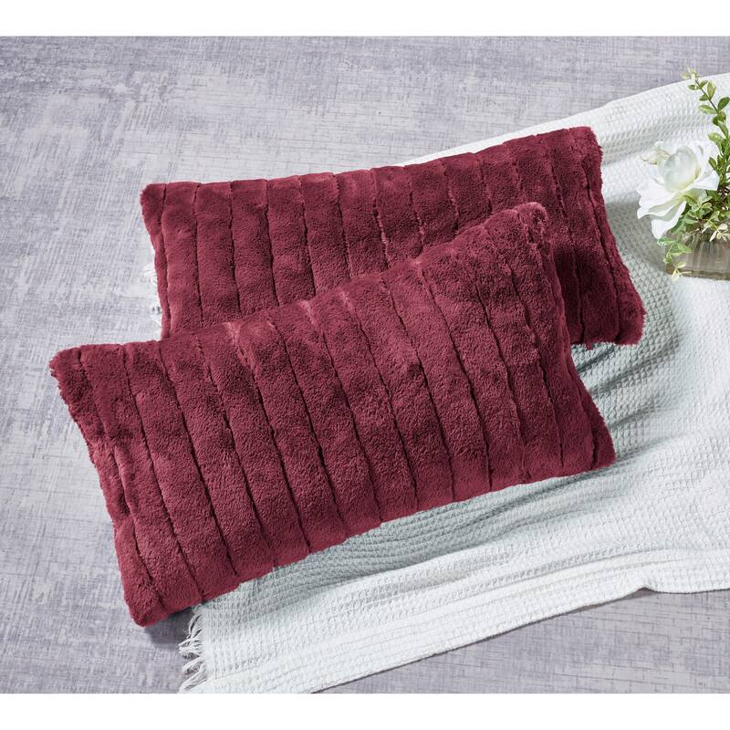 Decorative Supermink Solid Throw Pillow Covers Set of 2, NO INSERT