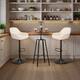Option Brown Table & White Chairs