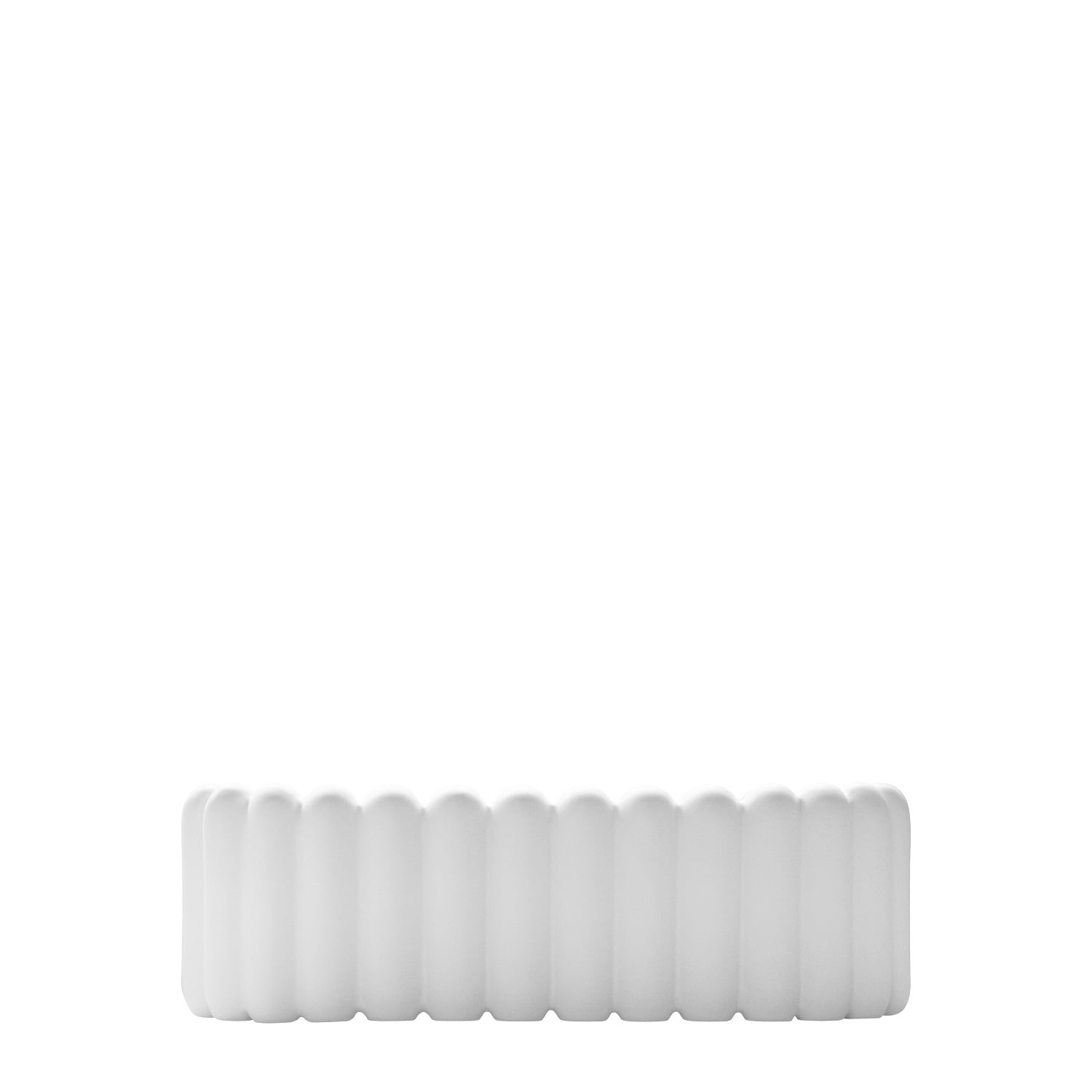 Sm. MIST Oval Planter White - White