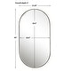preview thumbnail 5 of 4, Uttermost 09914 Lago 21-1/4" W x 40" H Oval Framed Bathroom Mirror