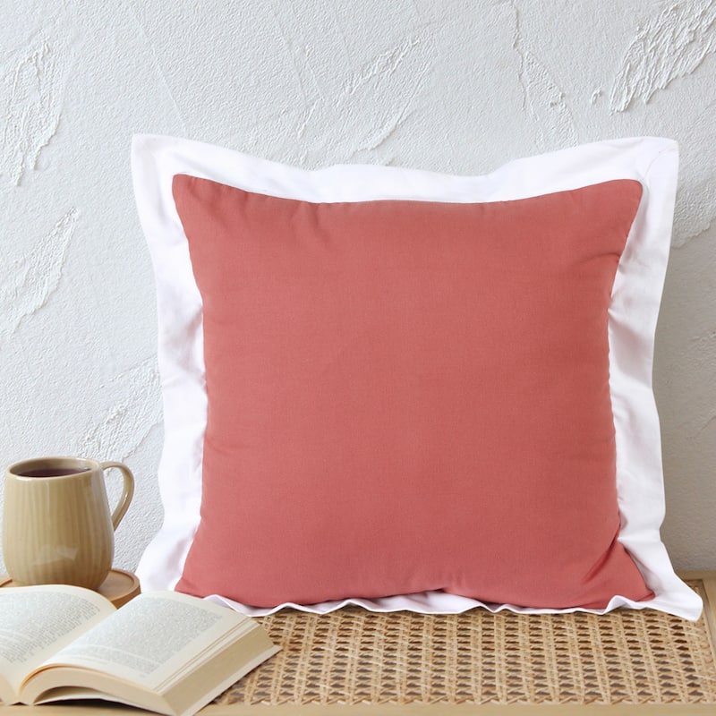 Sevita Bright Bordered Throw Pillow