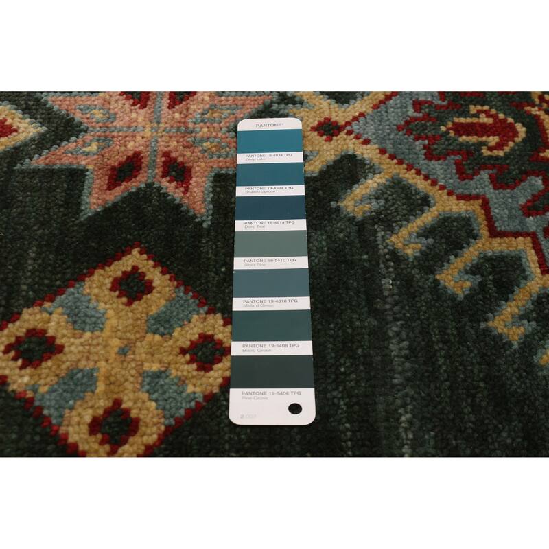 ECARPETGALLERY Hand-knotted Jules Serapi Dark Green Wool Rug - 8'10 x 11'11