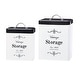 preview thumbnail 1 of 2, Amici Home Antique Shoppe Vintage Storage Canisters, Assorted Set of 2 - 96 oz. & 208 oz. - 96 oz. & 208 oz.
