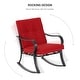 preview thumbnail 7 of 30, Bonosuki 3-piece Rocking Chair Patio Bistro Set with Side Table
