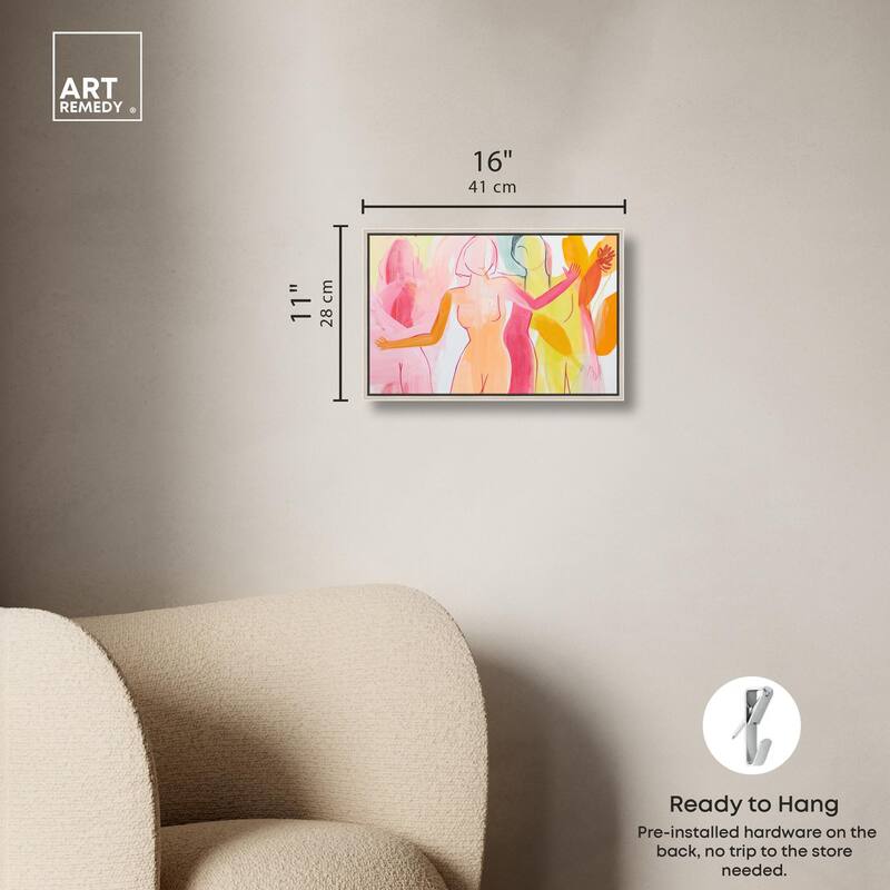 Three Graces Canvas by Art Remedy