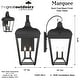 preview thumbnail 7 of 6, The Great Outdoors 72487 Marquee 4 Light 29" Tall Outdoor Wall Sconce