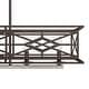 preview thumbnail 17 of 20, Hunter Langwood 6-Light Linear Chandelier - Dining Room, Kitchen Island, Cage - Contemporary, Modern Farmhouse, Shabby Chic