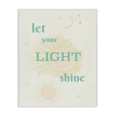 Stupell Let Your Light Shine Canvas Wall Art Design By Sweet Melody Designs