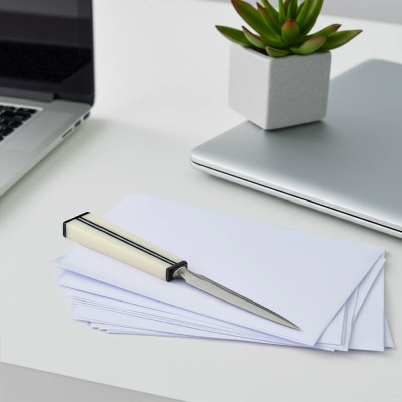 Resin Metal Decorative Object Letter Opener Stylized Desk Accessory