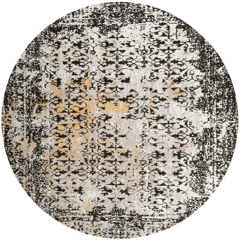 SAFAVIEH Handmade Classic Vonnie Traditional Oriental Wool Rug - 3'6" Round - Ivory/Rust - Round