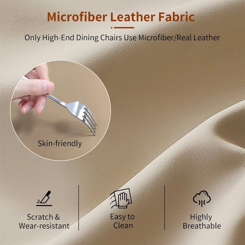 Bar Stools for Kitchen Counter Height Leather 360° Swivel Footrest