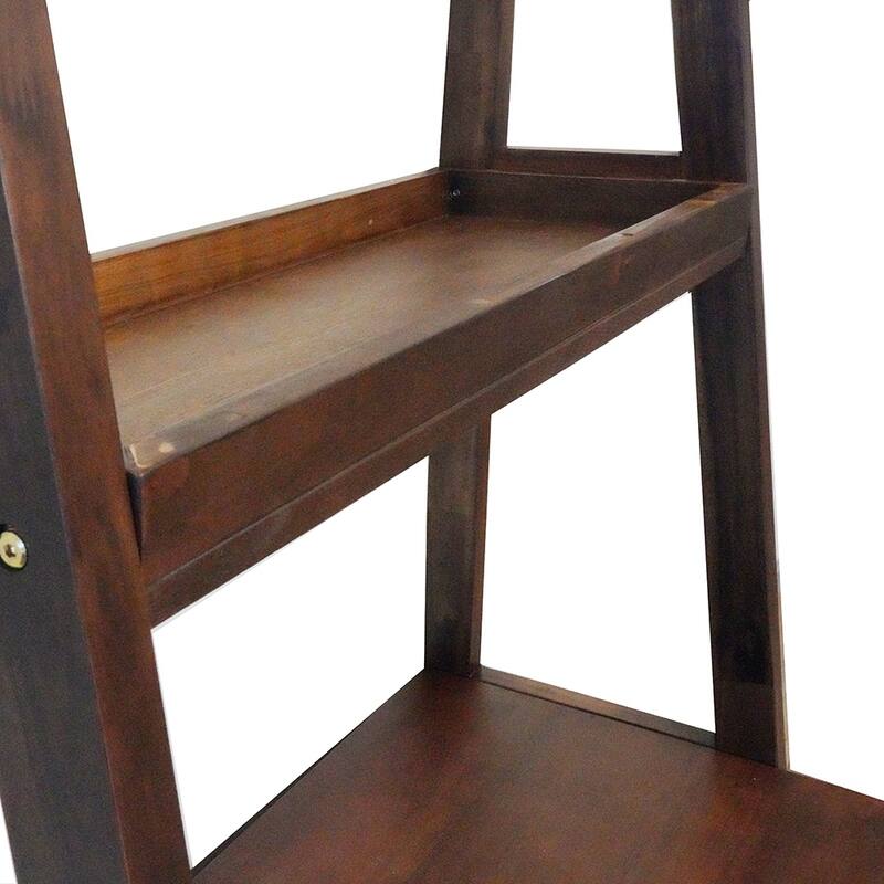 Modern Ladder Study Desk with Single Drawer and Built In Shelves, for Small Spaces or Custom Home Office
