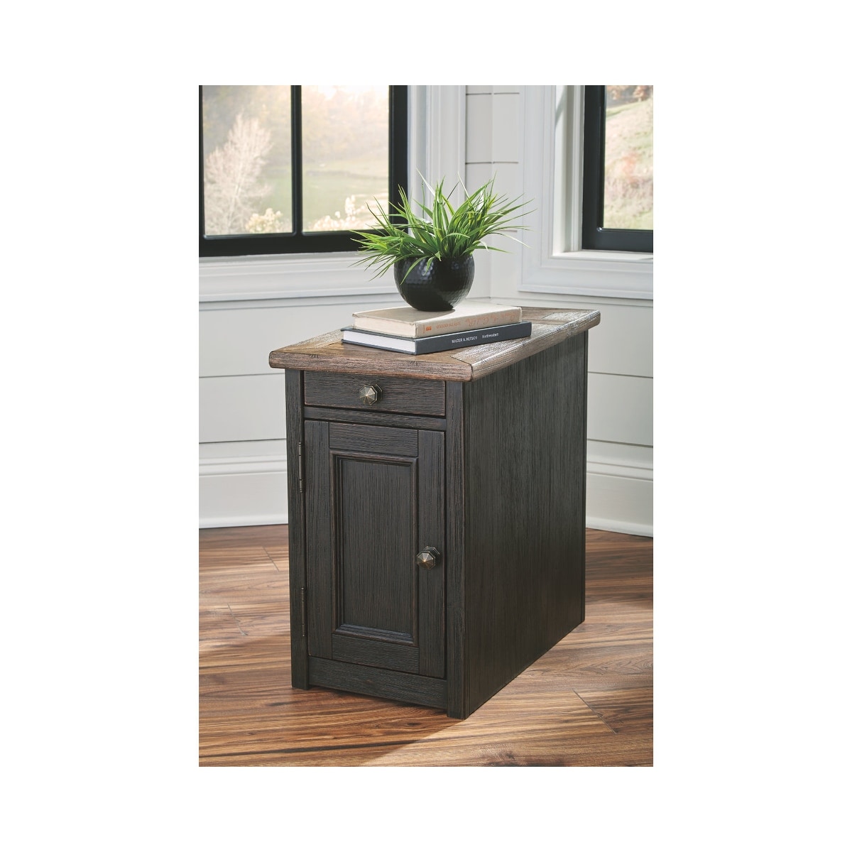 Braunsen Brown Chairside End Table with Magazine Rack Bed Bath Beyond 20965981