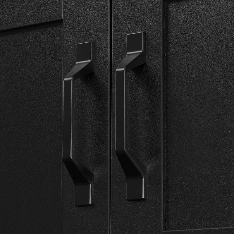 79 Inch Modern Hall Tree with 6 Cabinets Bench and Adjustable Shelf