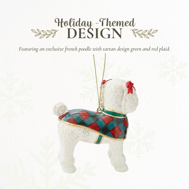 Spode French Poodle Ornament