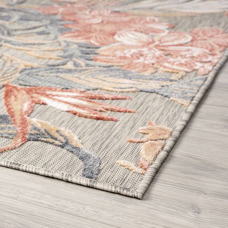 Tropicana Tropical Floral Indoor/Outdoor Area Rug