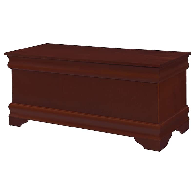 Paula Traditional 40 Inch Wood Storage Trunk Cedar Lined Chest