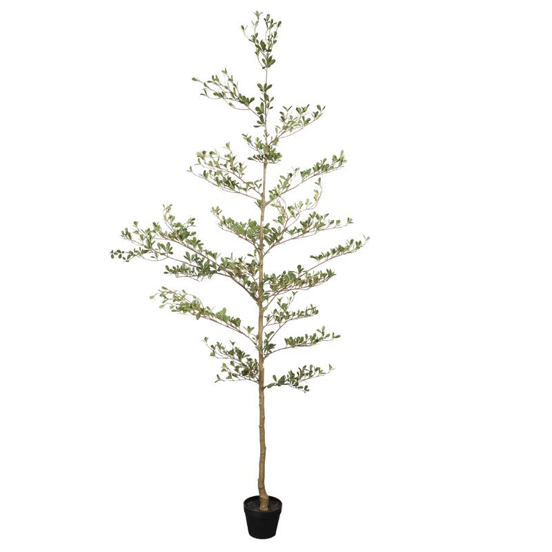 7FT Artificial Black Olive Tree