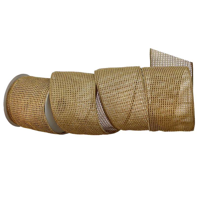 4"X10Y Metallic Mesh Ribbon