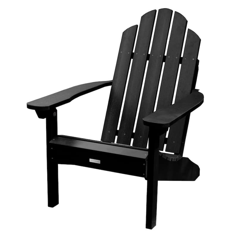 HIGHWOOD Classic Westport Adirondack Chair. - Black