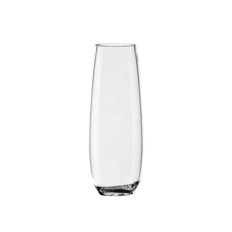Abode Homewares Montana Acrylic Stemless Flute - Clear - 10 oz - Set of 6