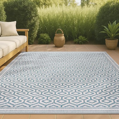 JONATHAN Y Aveiro Diamond Trellis Indoor/Outdoor Area Rug