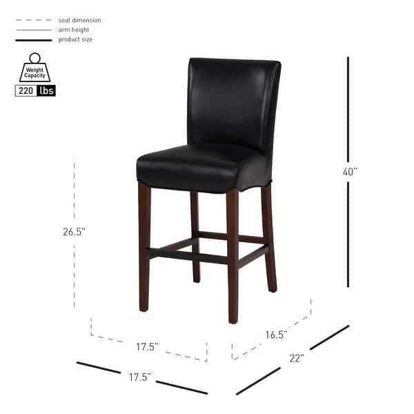 dimension image slide 1 of 8, NPD Furniture Milton Bonded Leather Counter Stool