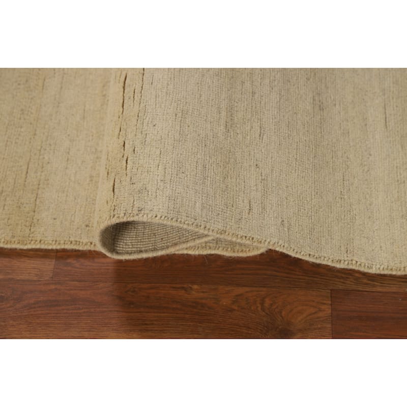 Gabbeh Modern Rug Hand-Knotted Wool Carpet - 4'0"x 5'9"