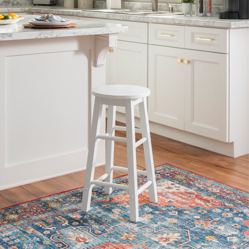 Woodland Way Backless Counter Height Stool - White